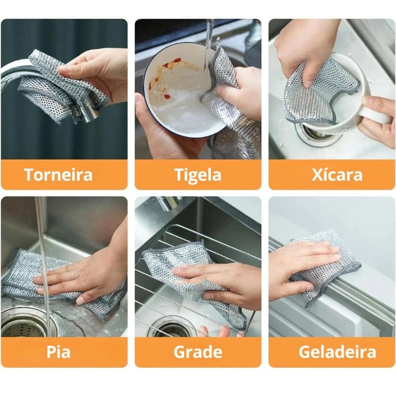 Toalhas de aço inoxidável - Kit Promocionais