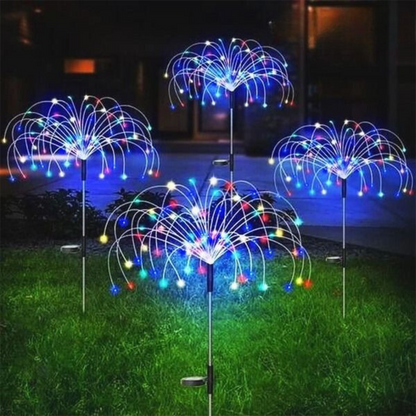Decoração Solar para Jardim Luminária Fibra OTICA PROVA D'ÁGUA