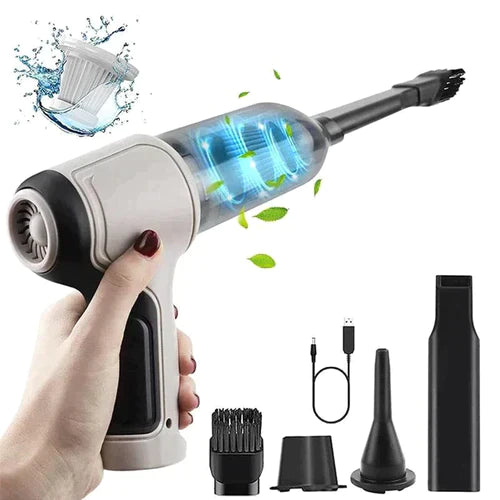 Aspirador de Pó Portátil 3 em 1 carregamento USB [ULTRA POTENTE]