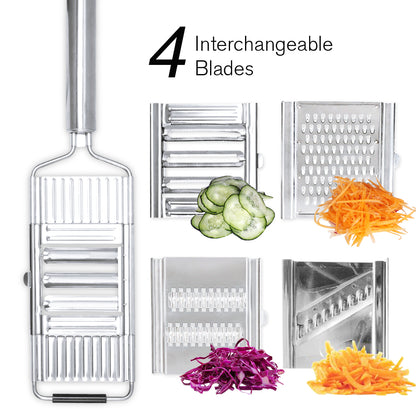 CORTADOR DE LEGUMES MULTIFUNCIONAL 4 em 1 AÇO  INOX